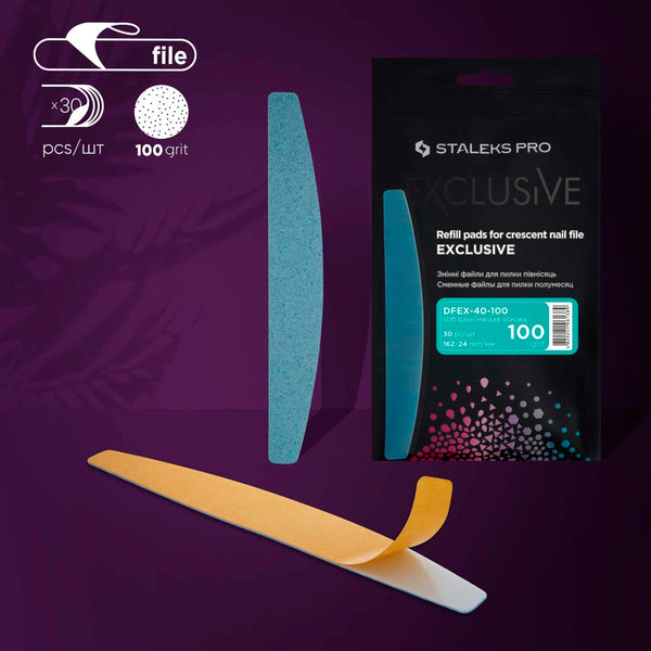 STALEKS Refill pads for crescent nail file EXCLUSIVE 40 (30 pcs)