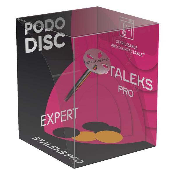 STALEKS Pedicure disc PODODISC EXPERT and set of disposable file 180 grit 5pc