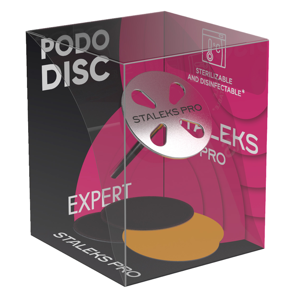 STALEKS Pedicure disc PODODISC EXPERT and set of disposable file 180 grit 5pc